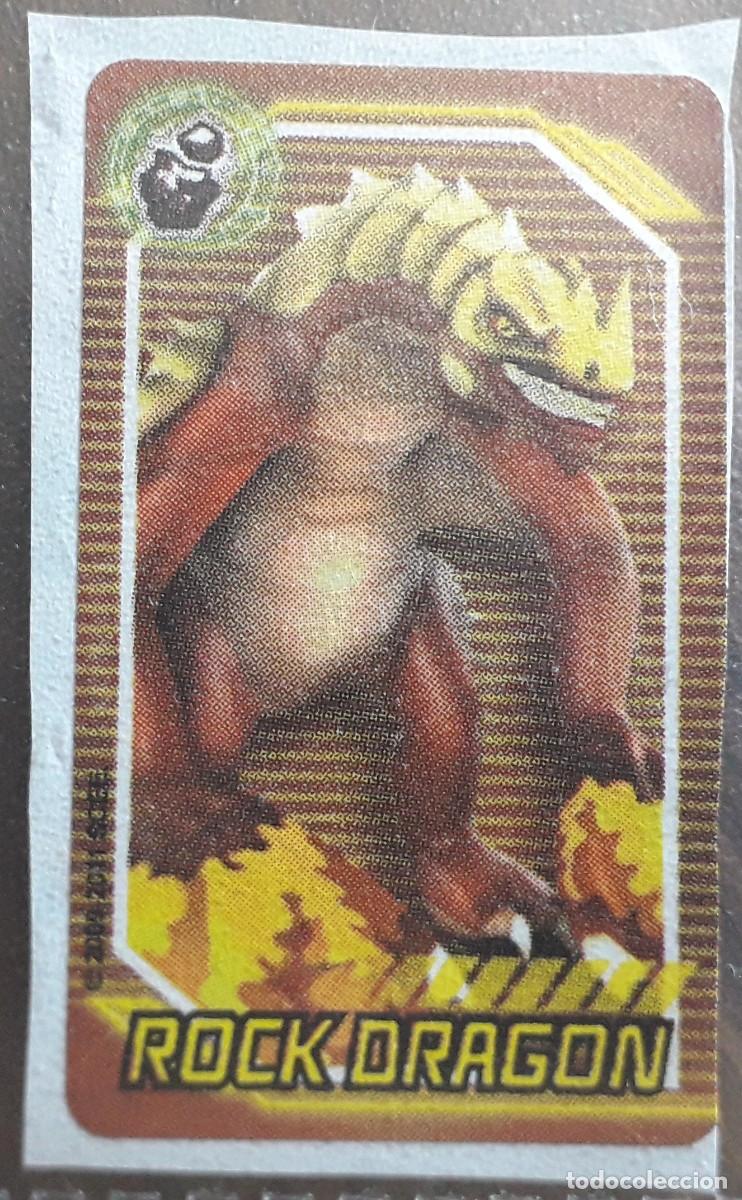 Coleccionismo Cromos antiguos: cromo pegatina de chicle de Panini, Invizimals, Rock dragon, a&ntilde;o 2009-2011