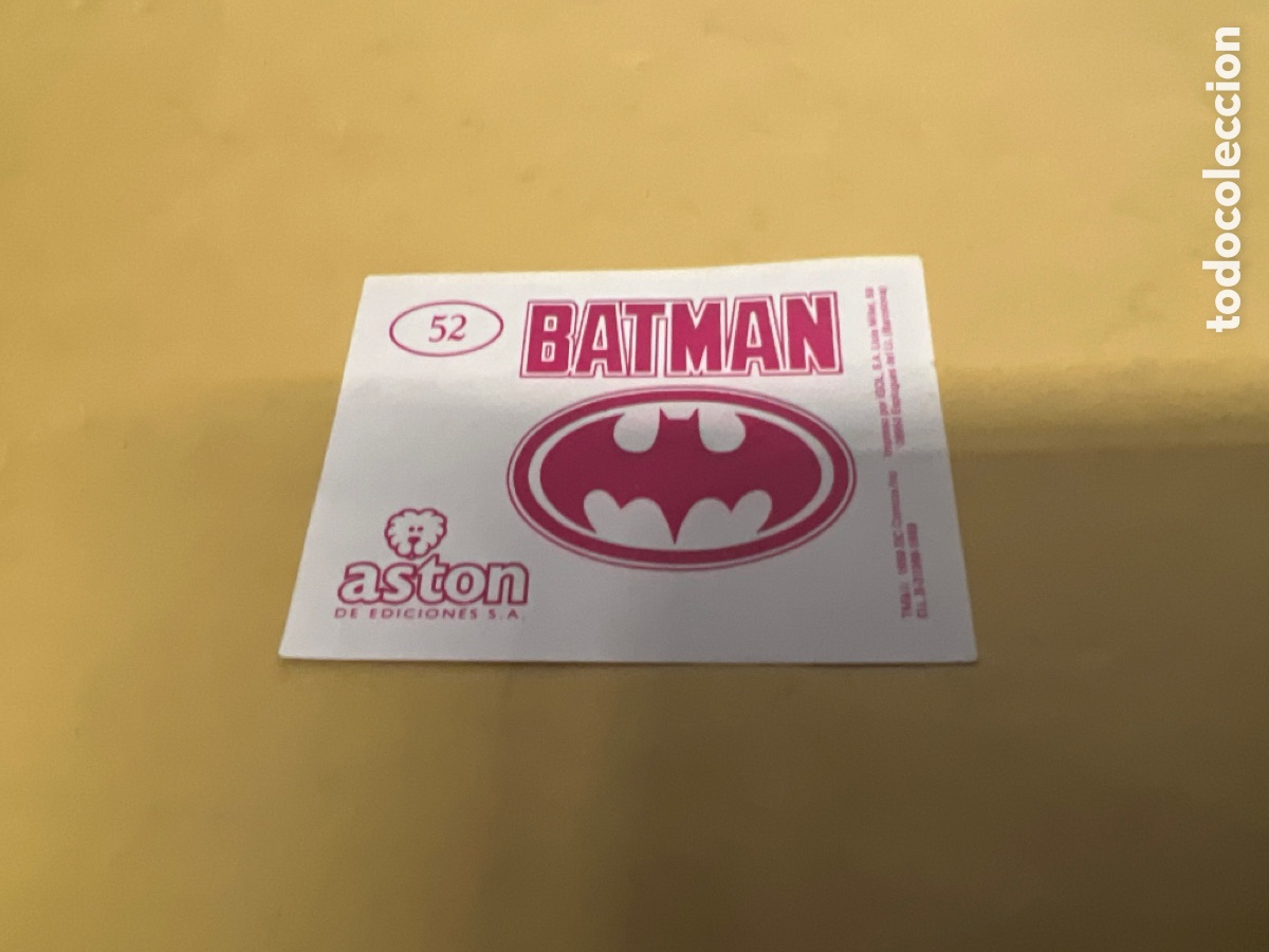 Coleccionismo cromos antiguos: T1/E2/A335. CROMO BATMAN 52 EDICIONES ASTON - Foto 2
