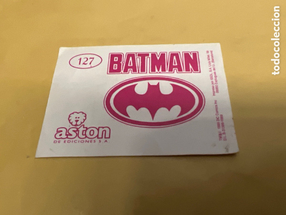 Coleccionismo cromos antiguos: T1/E2/A348. CROMO BATMAN 127. EDICIONES ASTON - Foto 2