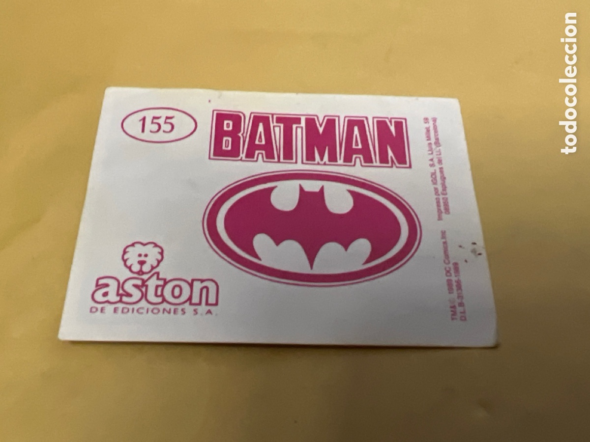 Coleccionismo cromos antiguos: T1/E2/A319. CROMO BATMAN 155 EDICIONES ASTON - Foto 2