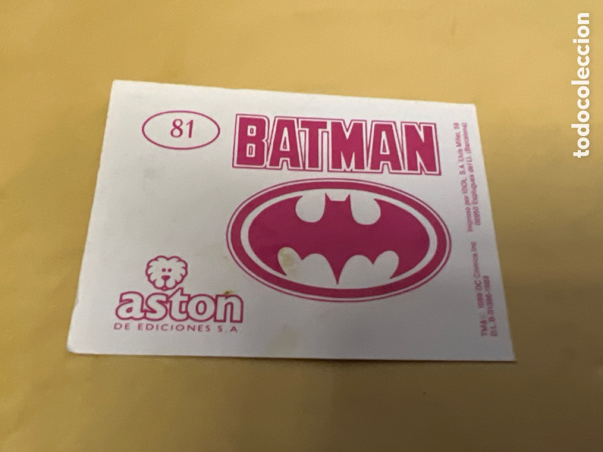Coleccionismo cromos antiguos: T1/E2/A320. CROMO BATMAN 81. EDICIONES ASTON - Foto 2