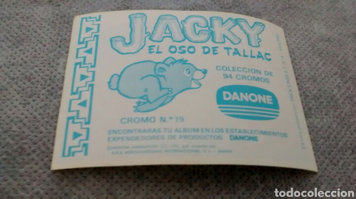 Coleccionismo cromos antiguos: JACKY EL OSO DE TALLAC. DANONE. 79 - Foto 2
