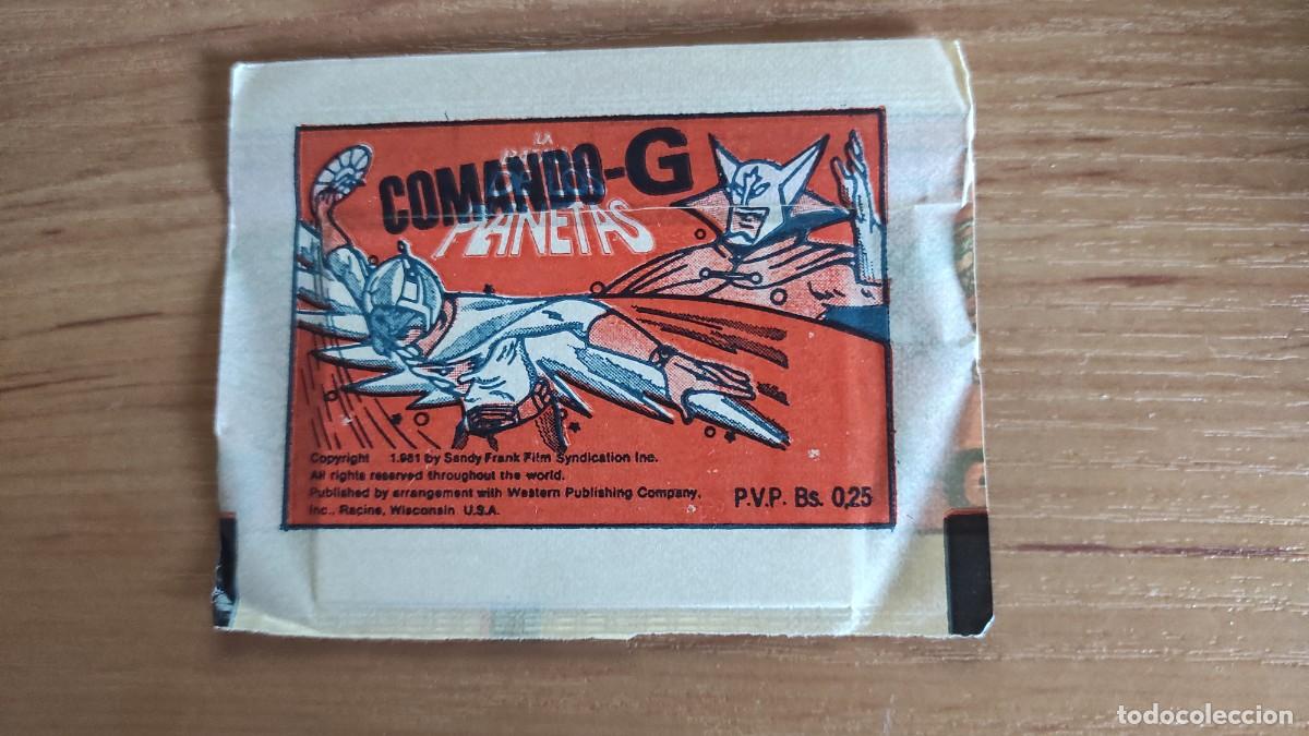 Coleccionismo cromos antiguos: Sobre de cromos sin abrir. Comando G. La batalla de los planetas - Foto 1