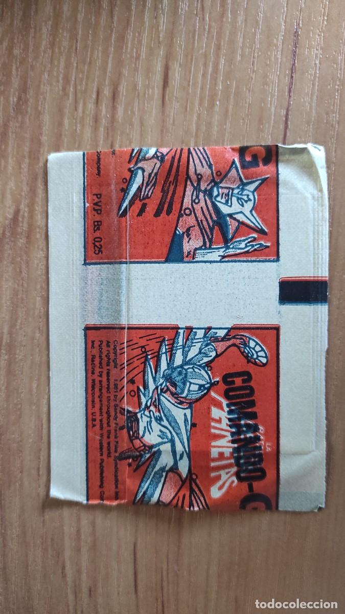 Coleccionismo cromos antiguos: Sobre de cromos sin abrir. Comando G. La batalla de los planetas - Foto 2