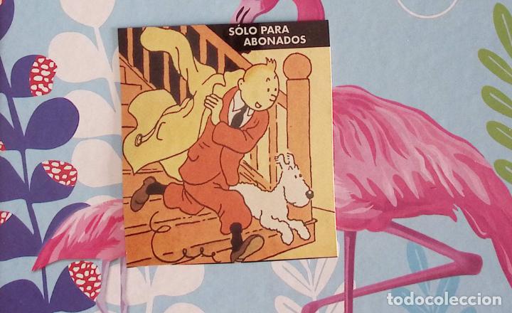 Coleccionismo cromos antiguos: CROMO RECUPERADO PEGATINA TINTIN Y MILU CANAL +