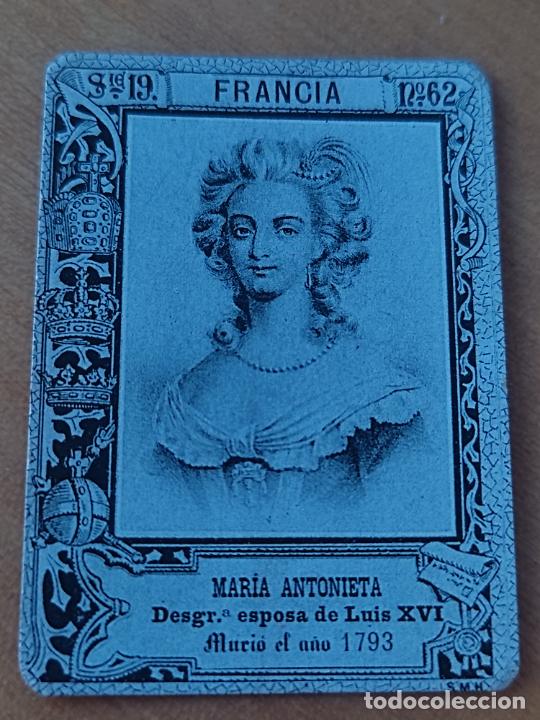 Coleccionismo Cromos antiguos: MARIA ANTINIETA LUIS XVI FRANCIA CROMO CA 1920 BE 4,6 X 3,2 CM APRX ORIGINAL ANTIGUO