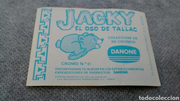 Coleccionismo cromos antiguos: JACKY EL OSO DE TALLAC. DANONE. 91 - Foto 2