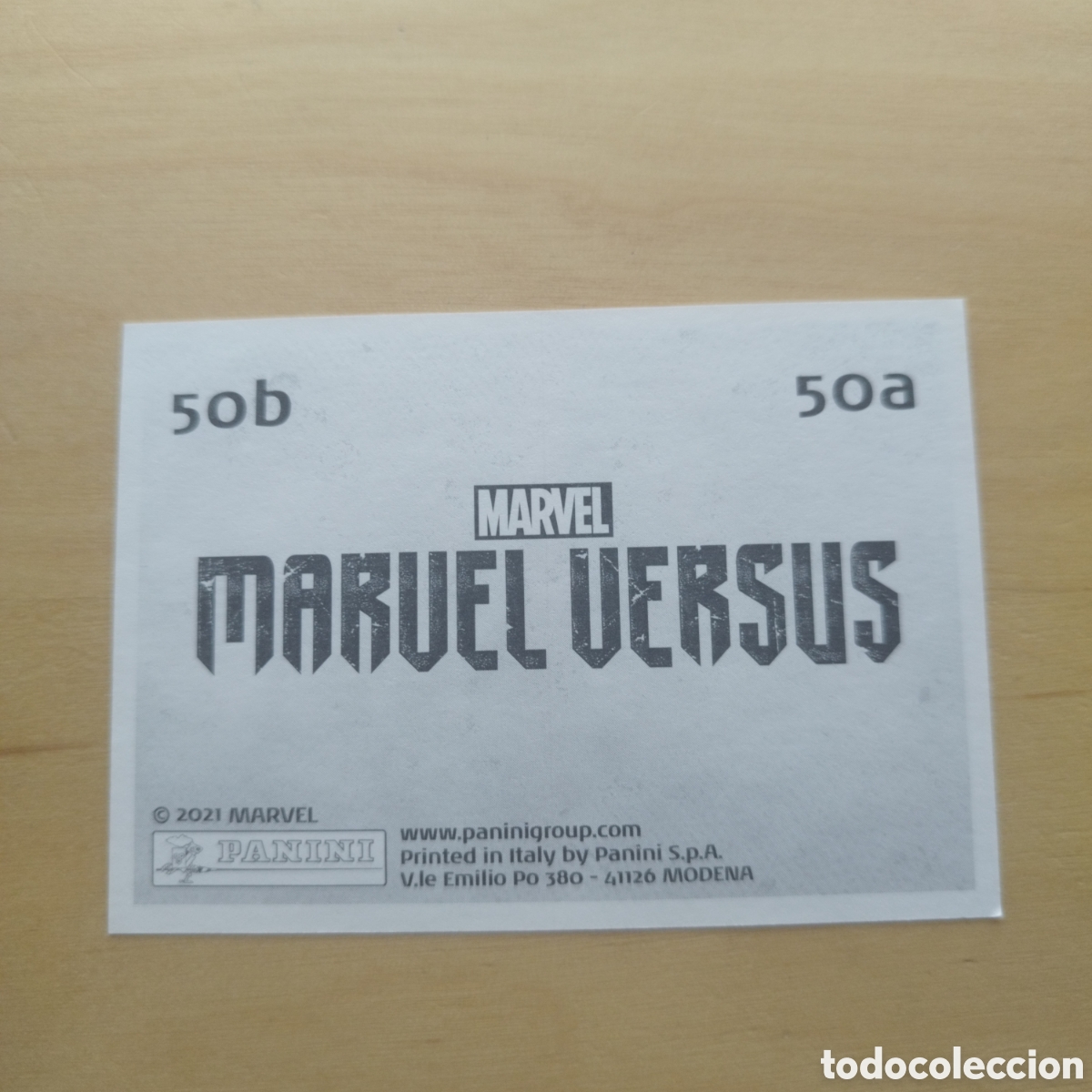 Coleccionismo cromos antiguos: PANINI MARVEL VERSUS 2021 N&Uacute;MERO 50a 50b - Foto 2