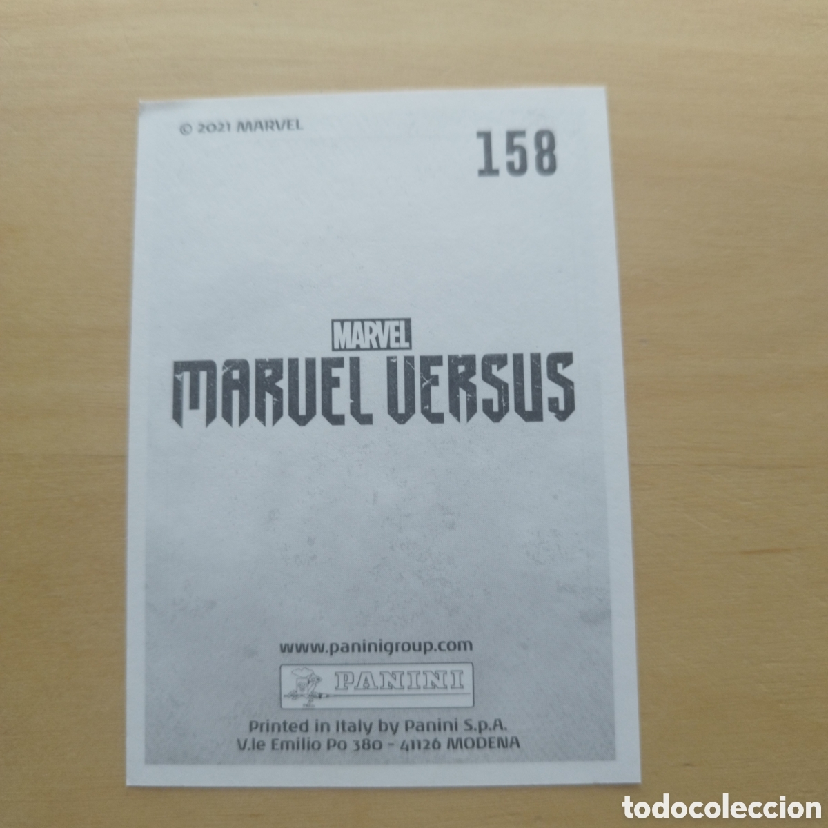 Coleccionismo cromos antiguos: PANINI MARVEL VERSUS 2021 N&Uacute;MERO 158 - Foto 2