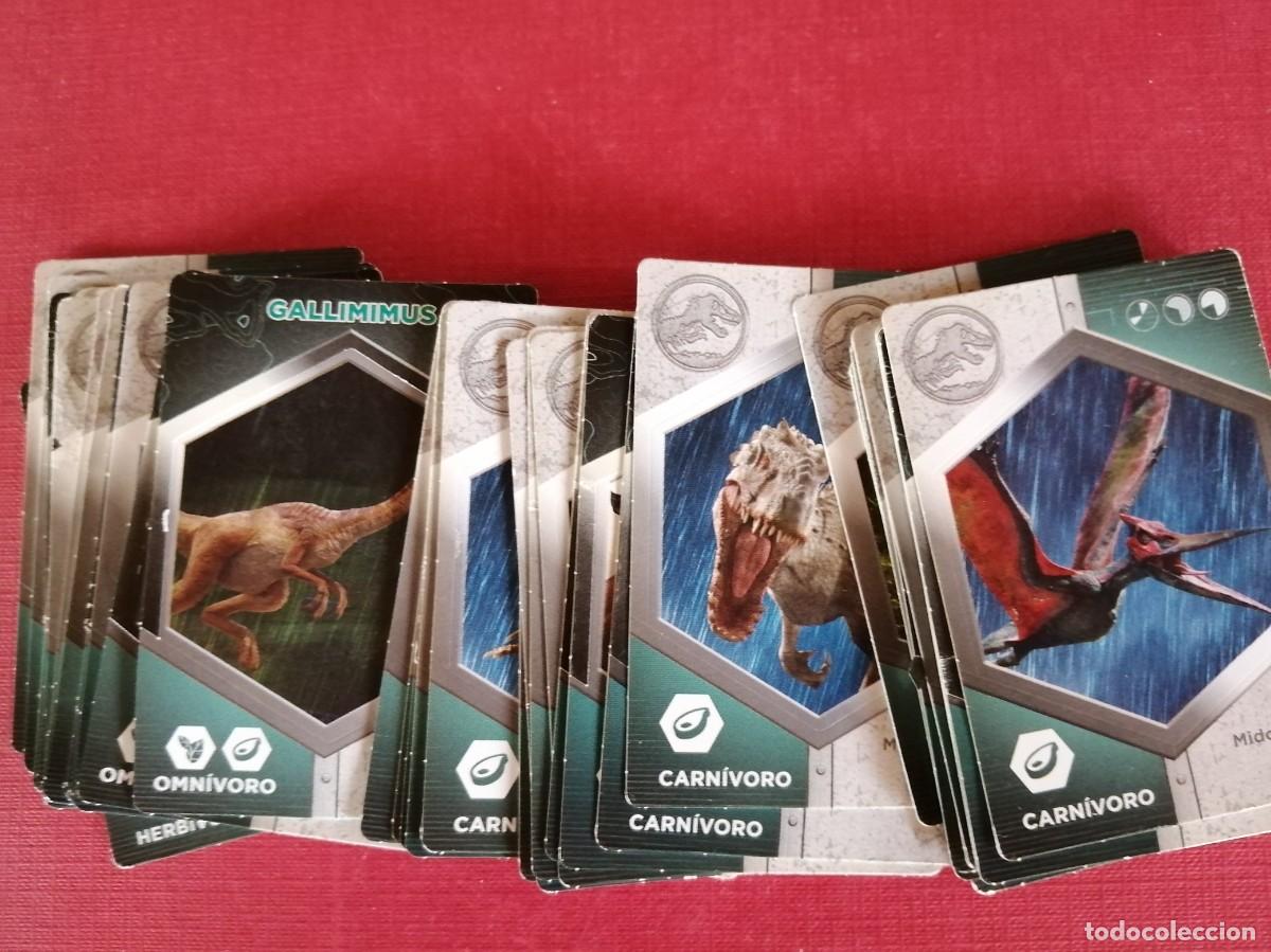 Coleccionismo cromos antiguos: Lote de 46 cromos de dinosaurios - Foto 2