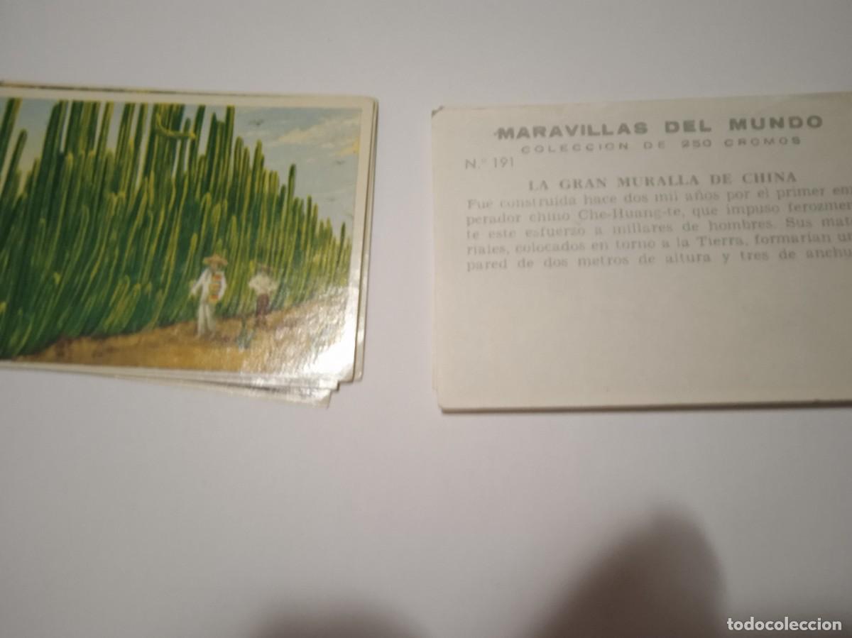 Collezionismo Figurine antiche: LOTE 16 CROMOS MARAVILLAS DEL MUNDO COLECCION 250 CROMOS