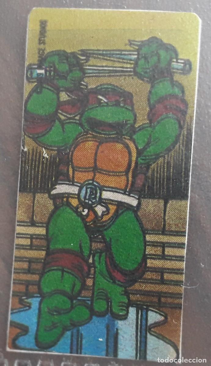 Coleccionismo Cromos antiguos: cromo pegatina de chicle, Las tortugas Ninja, Mirage studios, a&ntilde;o 1989