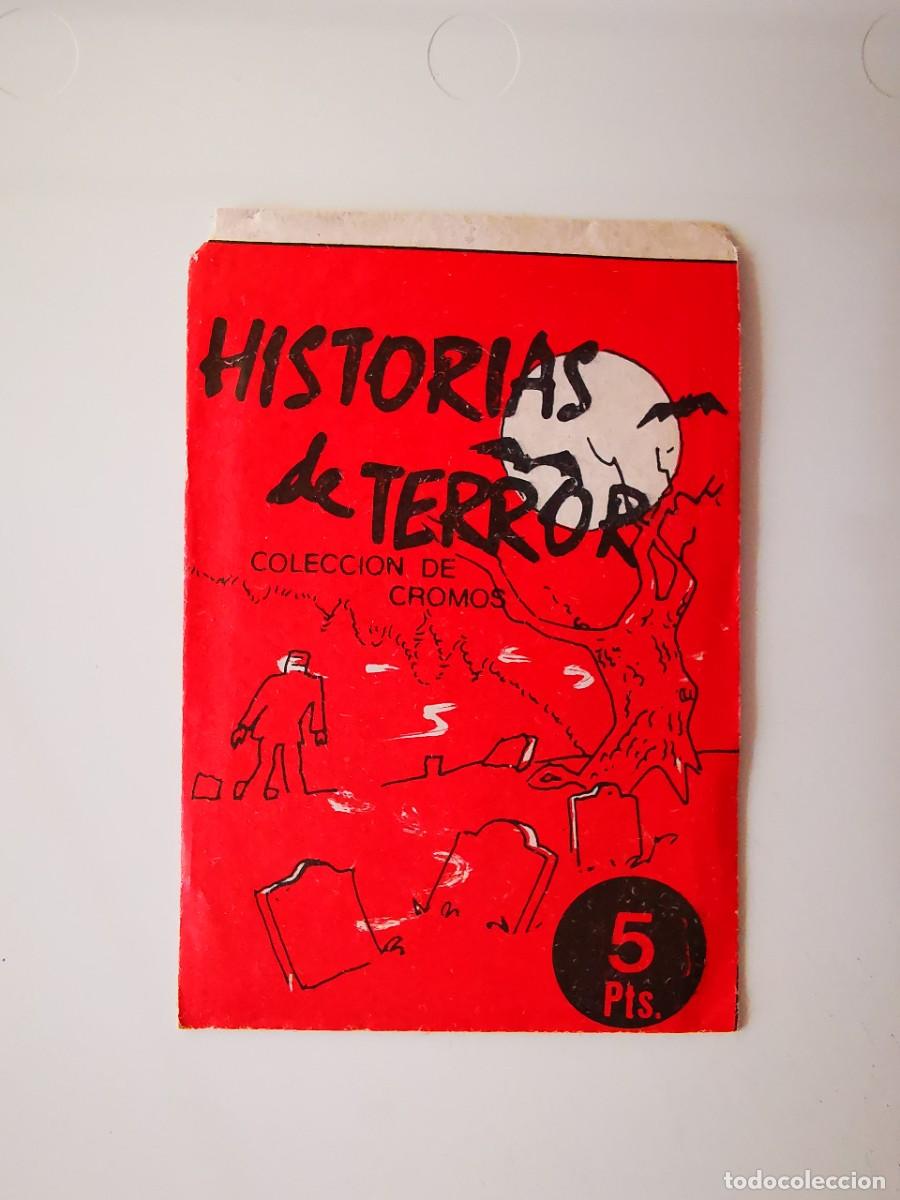 Coleccionismo cromos antiguos: SOBRE PAQUETE DE CROMOS PRECINTADO MONSTRUOS EDIVERSA HISTORIAS DE TERROR UNOPENED WRAPPER