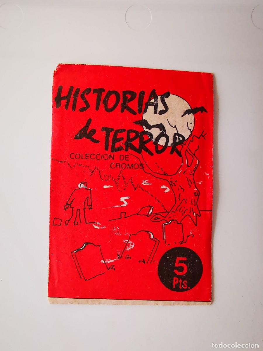 Coleccionismo cromos antiguos: SOBRE PAQUETE DE CROMOS PRECINTADO MONSTRUOS EDIVERSA HISTORIAS DE TERROR UNOPENED WRAPPER