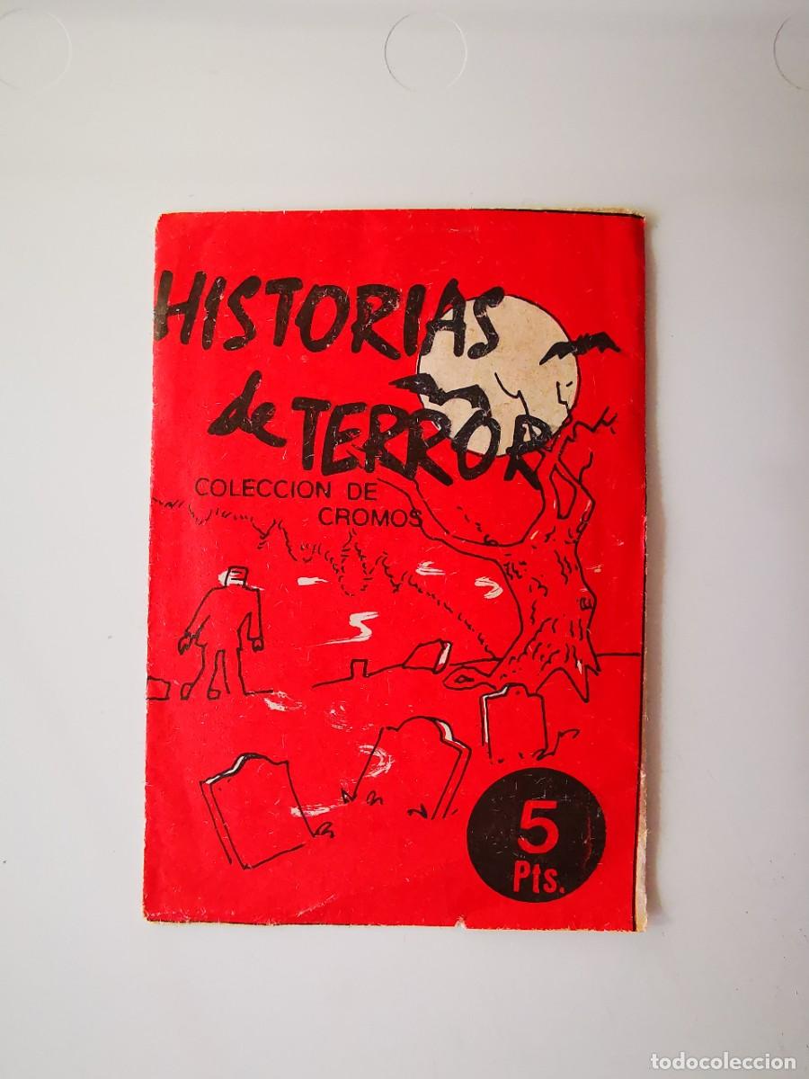 Coleccionismo cromos antiguos: SOBRE PAQUETE DE CROMOS PRECINTADO MONSTRUOS EDIVERSA HISTORIAS DE TERROR UNOPENED WRAPPER