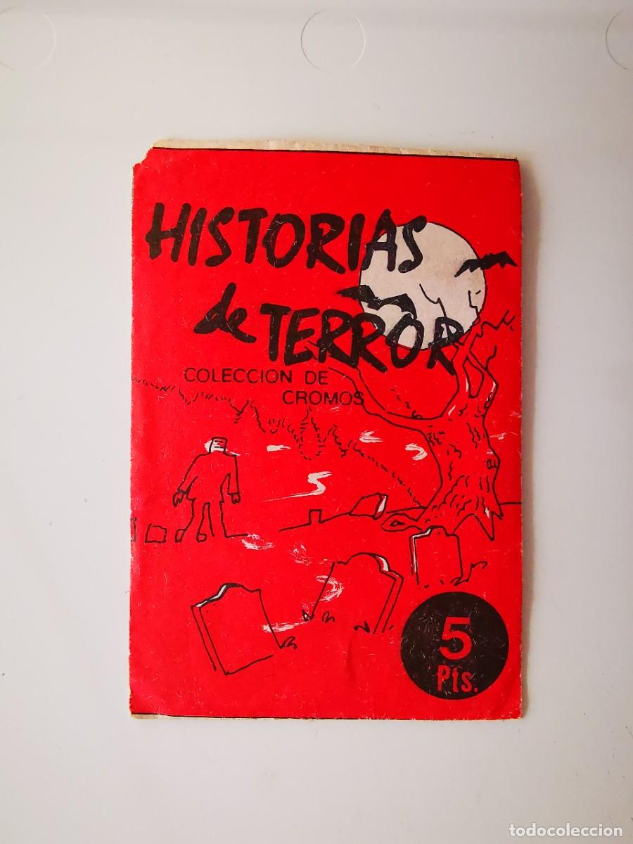 Coleccionismo cromos antiguos: SOBRE PAQUETE DE CROMOS PRECINTADO MONSTRUOS EDIVERSA HISTORIAS DE TERROR UNOPENED WRAPPER