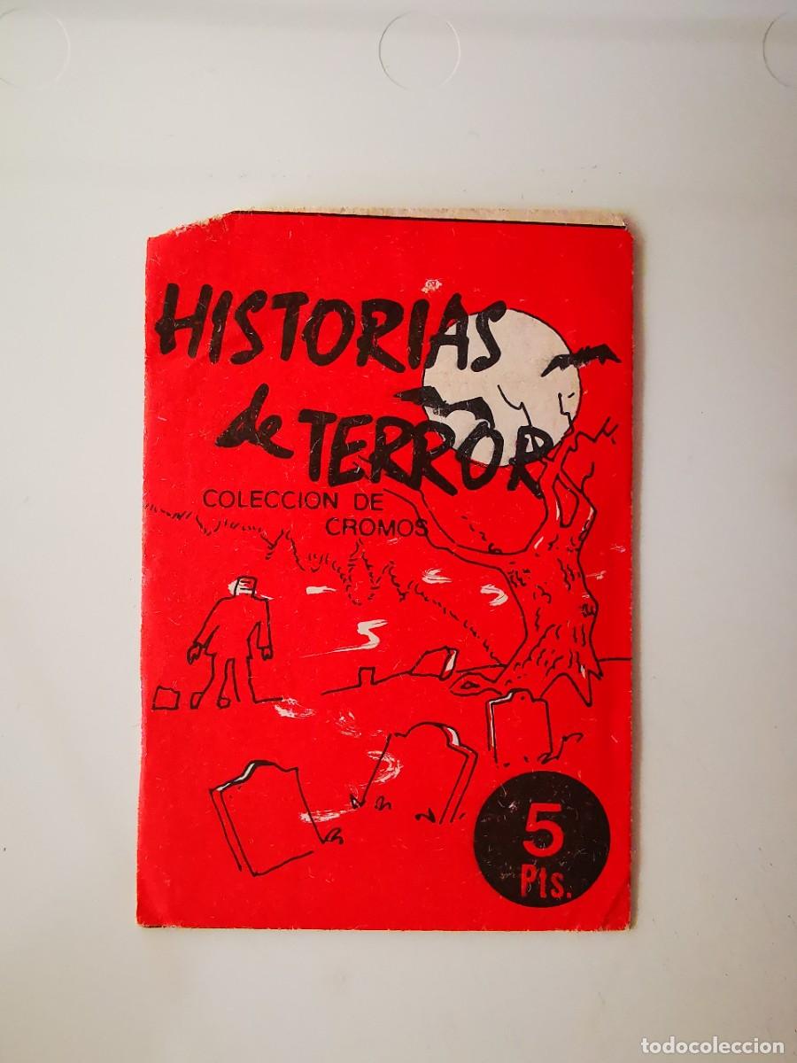 Coleccionismo cromos antiguos: SOBRE PAQUETE DE CROMOS PRECINTADO MONSTRUOS EDIVERSA HISTORIAS DE TERROR UNOPENED WRAPPER