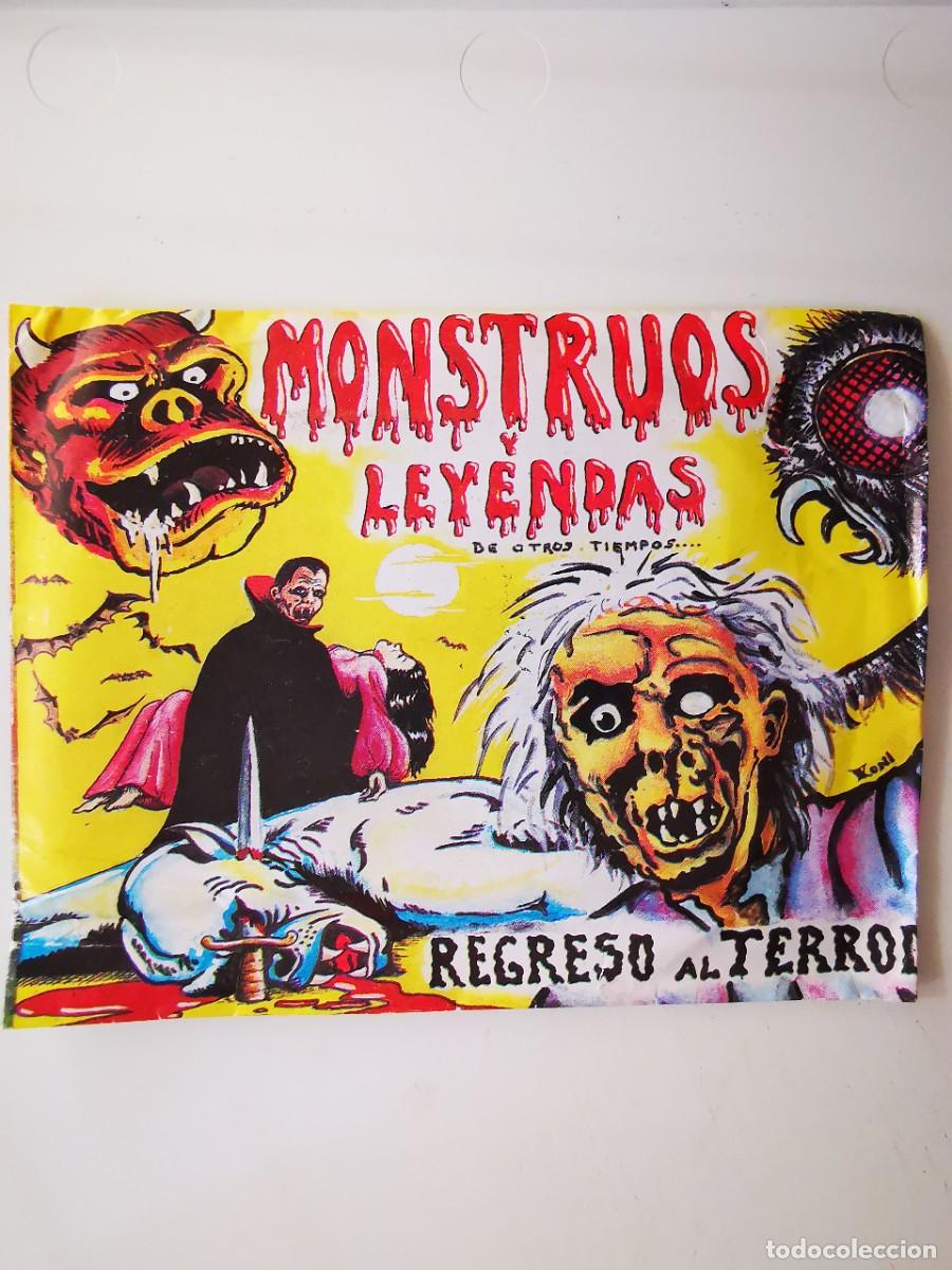 Sobre Paquete Cromos Monstruos y Leyendas Regreso al Terror Precintado Monsters Unopnened Wrapper