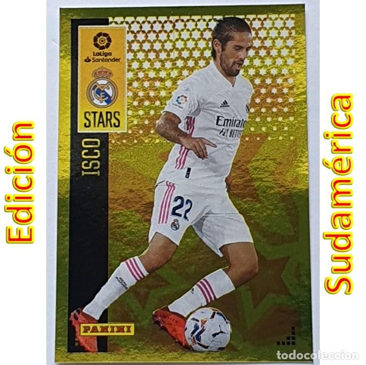 Coleccionismo Cromos antiguos: STARS #435 ISCO (Real Madrid) - PANINI Liga 2020-21 EDICI&Oacute;N SUDAM&Eacute;RICA