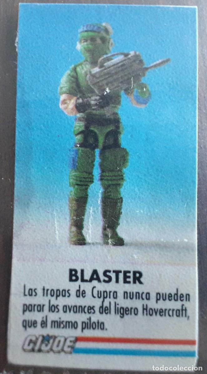 Coleccionismo cromos antiguos: cromo pegatina de chicle, Gijoe, Blaster. - Foto 1