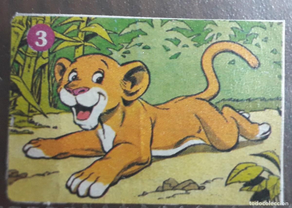 Coleccionismo cromos antiguos: cromo pegatina de chicle, El rey le&oacute;n, n&ordm; 3. - Foto 1