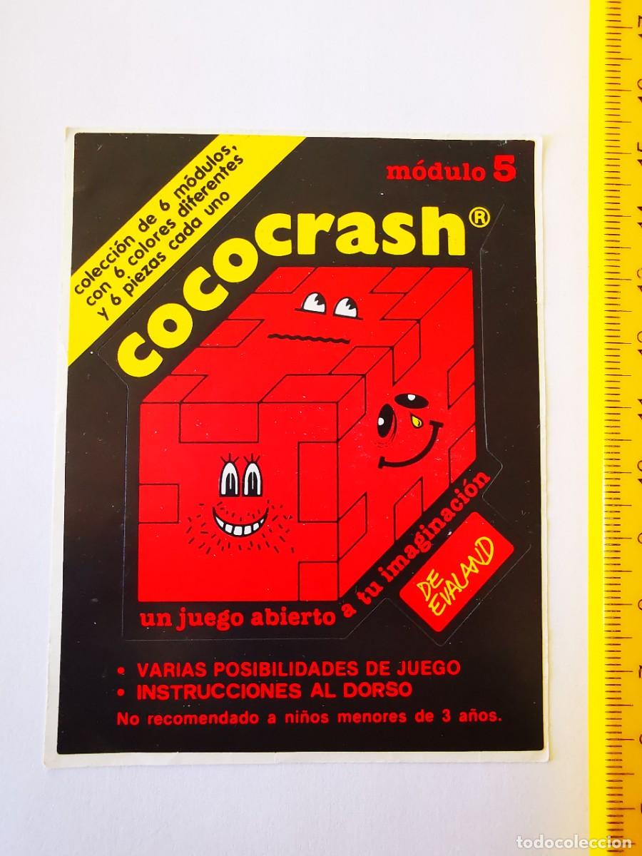 Coleccionismo cromos antiguos: CROMO PEGATINA COCOCRASH DE EVALAND COCO-CRASH MODULO 5 ROJO - Foto 1