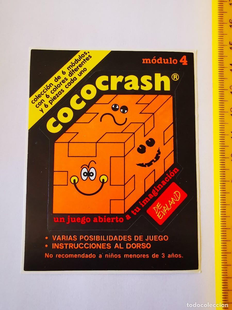 Coleccionismo cromos antiguos: CROMO PEGATINA COCOCRASH DE EVALAND COCO-CRASH MODULO 4 NARANJA - Foto 1