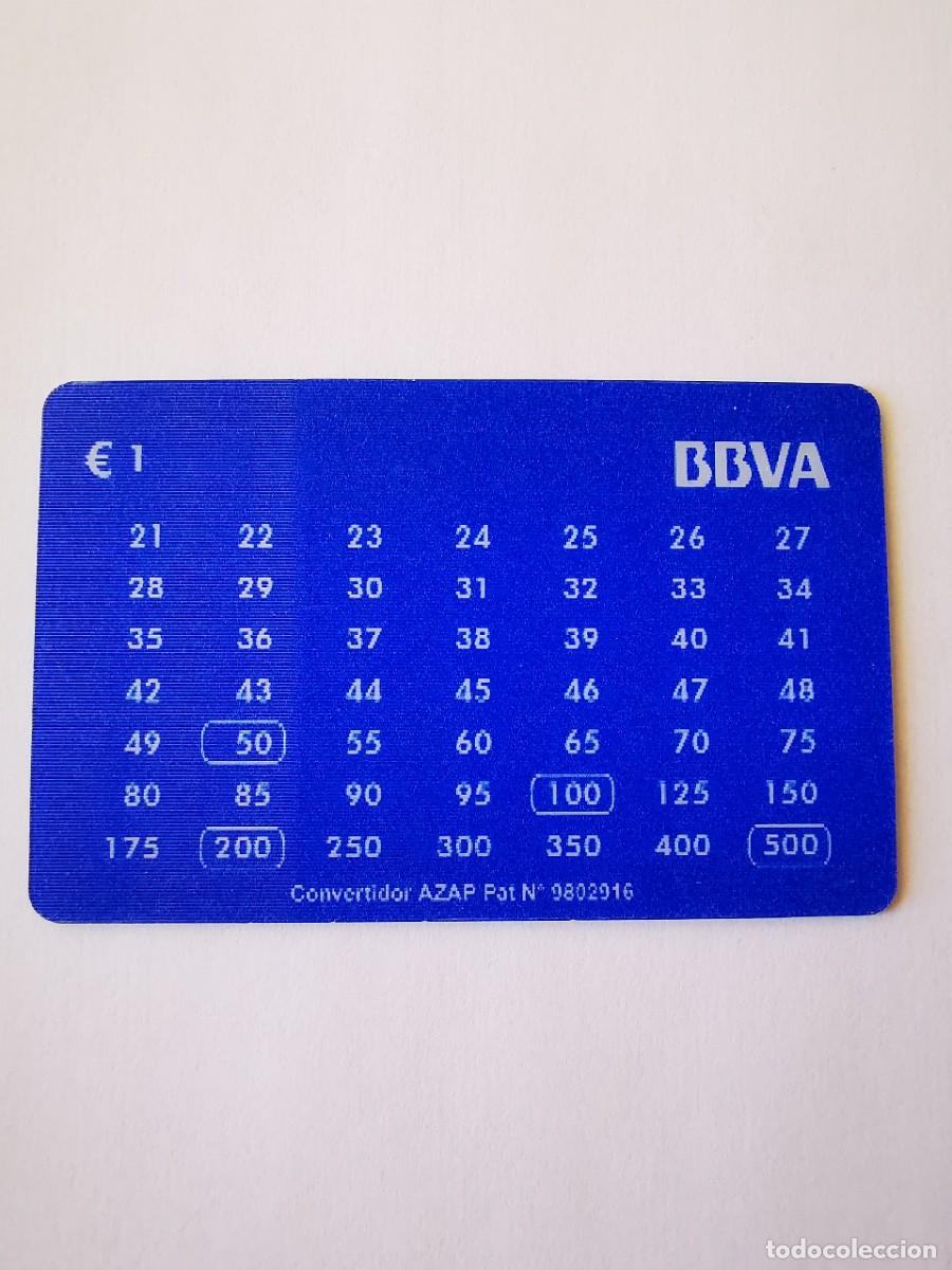Collectable Antique Stickers: CROMO CALENDARIO LENTICULAR HOLOGRAMA VISIORAMA CONVERSOR PESETAS A EUROS BANCO BBVA