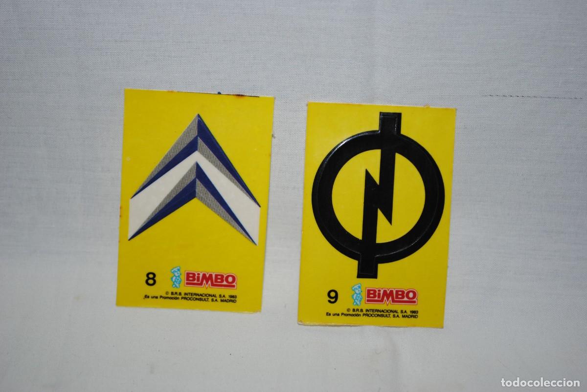 Coleccionismo cromos antiguos: BIMBO , PEGATINAS DE COCHES . LOTE DE DOS . - Foto 1