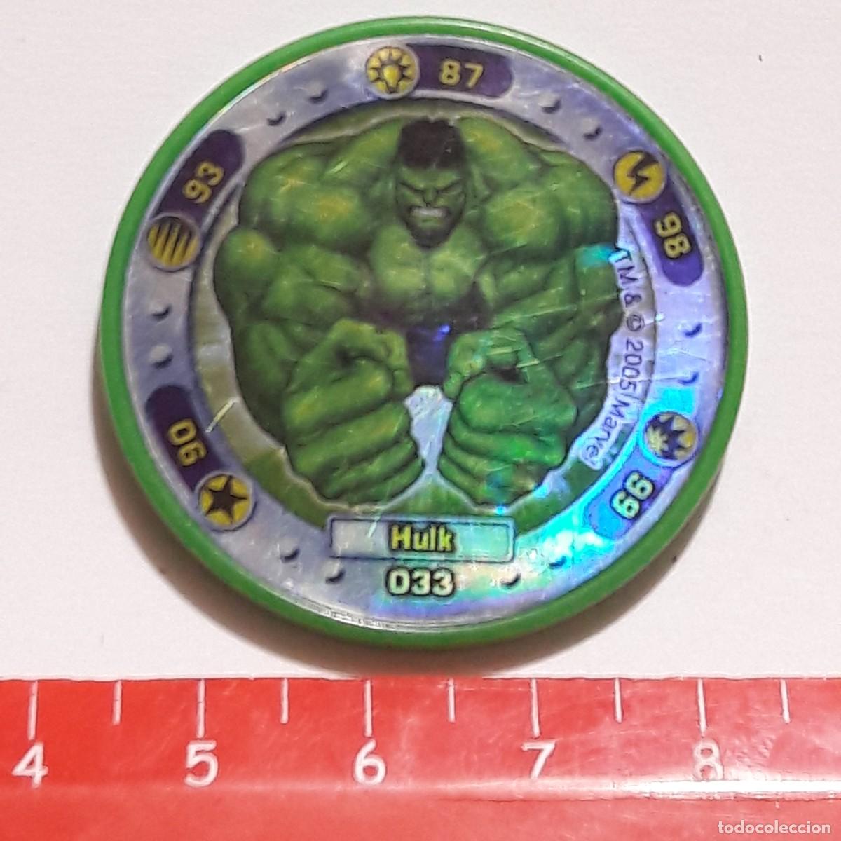 Coleccionismo cromos antiguos: TAZO MARVEL 2005 HULK LA MASA - Foto 1