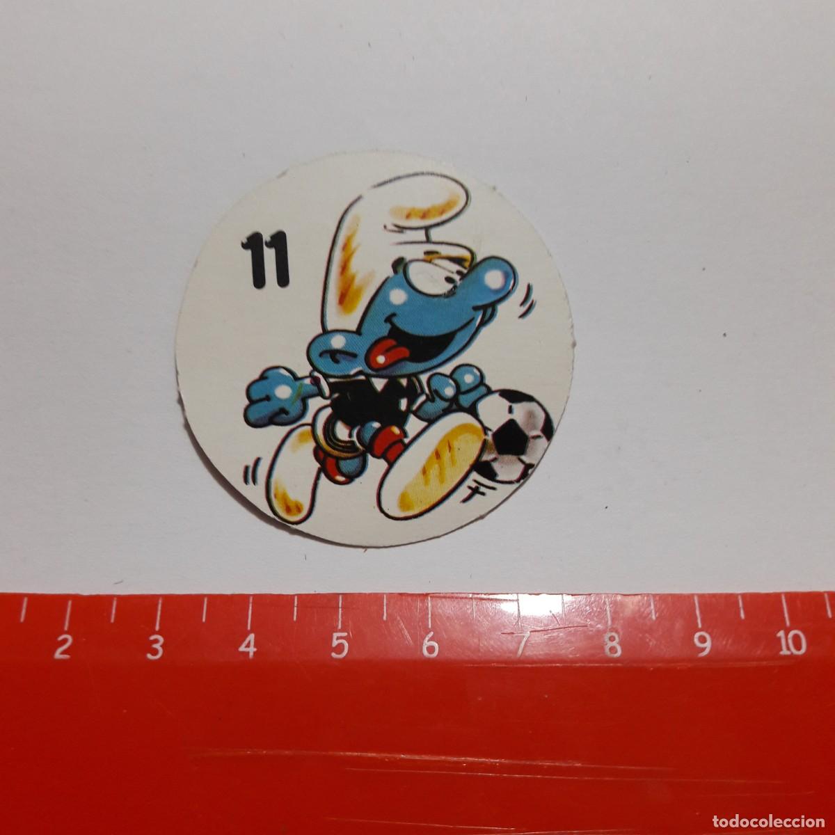 Coleccionismo cromos antiguos: TAZO CROMO PITUFOS APIS 11 - Foto 1