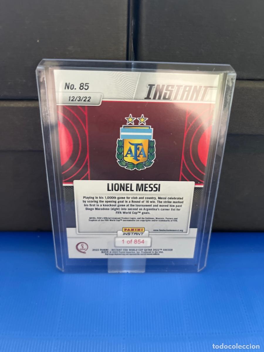 Coleccionismo cromos antiguos: Cromo de Messi panini instant - Foto 2