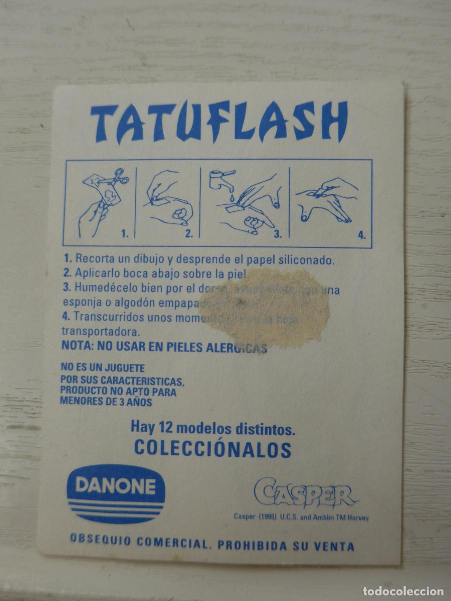 Coleccionismo cromos antiguos: CROMO DE DANONE TATUFLASH CASPER - Foto 2