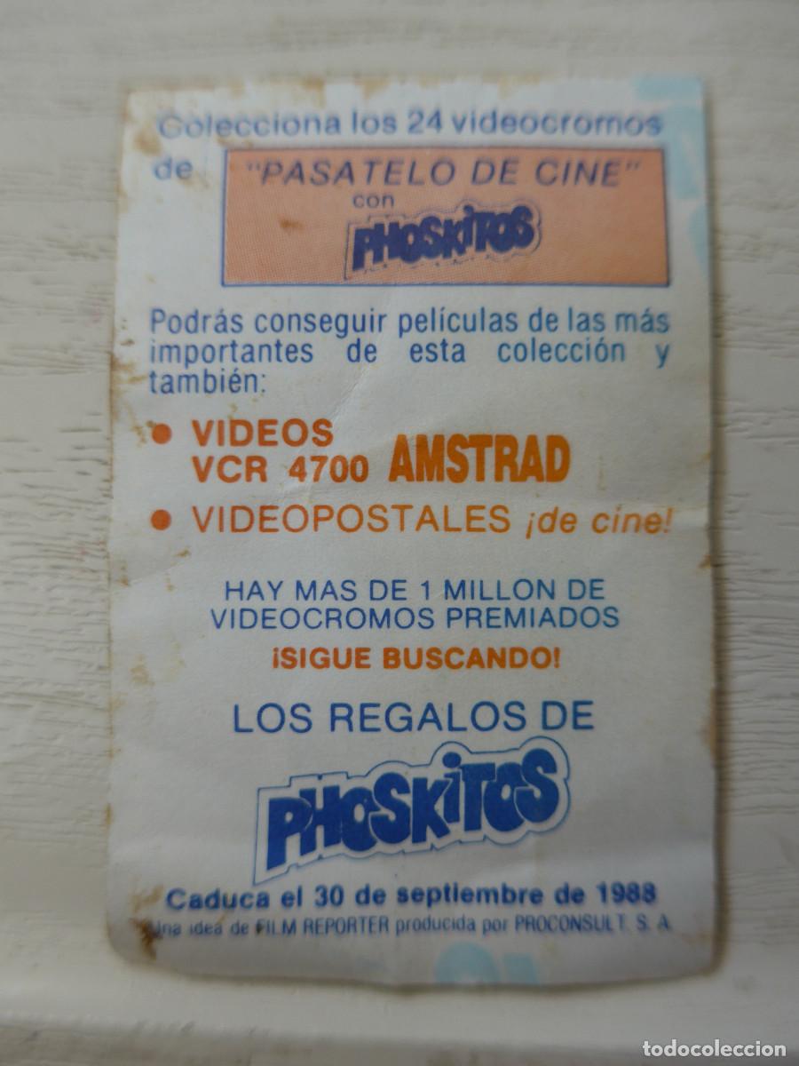Coleccionismo cromos antiguos: CROMO PHOSKITOS VIDEOCROMO EL ULTIMO DRAGON - Foto 2
