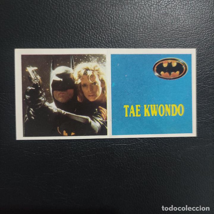 Coleccionismo cromos antiguos: RISI - CROMO BATMAN TAE KWONDO A&Ntilde;O 1989 SIN PEGAR CON TRASERA / PHOSKITOS PANRICO BOLLYCAO BIMBO