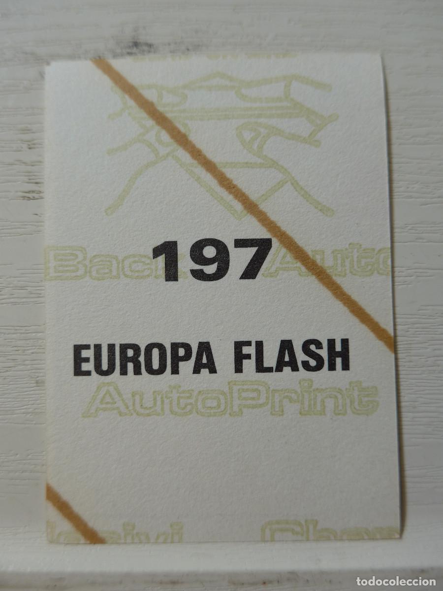Coleccionismo cromos antiguos: CROMO EUROPA FLASH N&ordm; 197 - Foto 2
