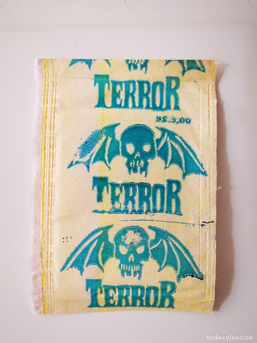 Collectable Antique Stickers: SOBRE PAQUETE DE CROMOS ABIERTO VACIO MONSTRUOS TERROR MONSTERS STICKERS ALBUM REYAUCA EMPTY WRAPPER