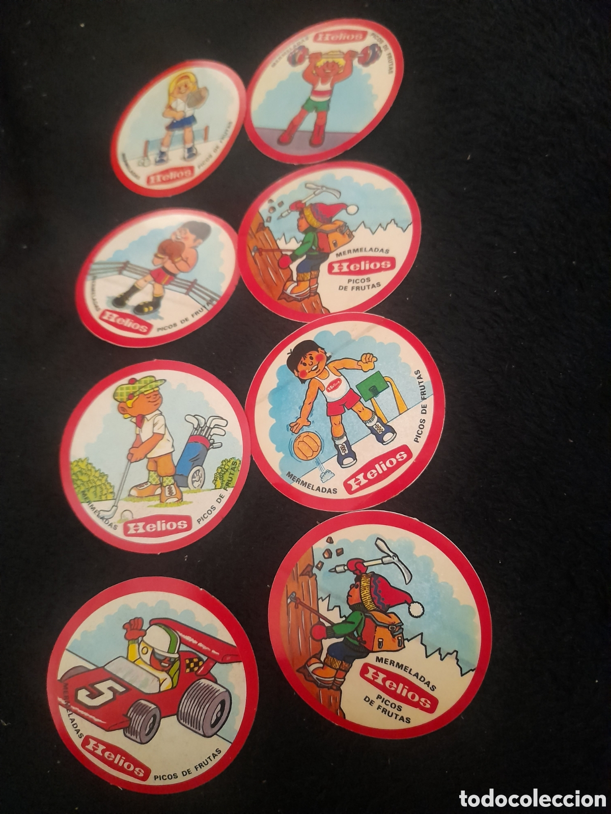 Coleccionismo cromos antiguos: Ocho cromos, Colecci&oacute;n Olimpiadas Helios