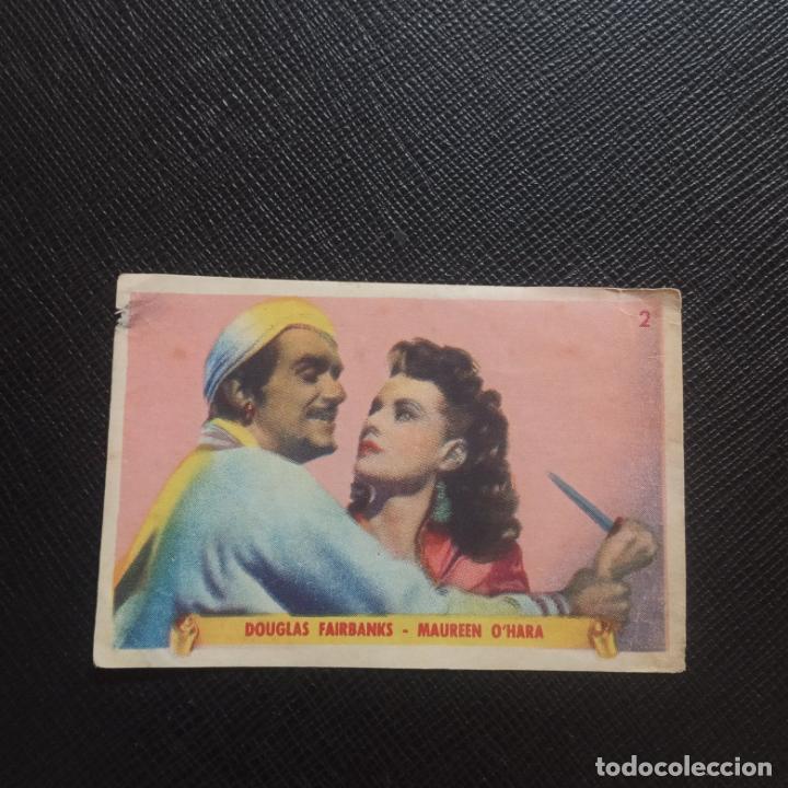 Collectionnisme Cartes &agrave; collectionner anciennes: DOUGLAS FAIRBNAKS MAUREEEN O HARA 2 CROMO - DESPGADO - A6 PG505