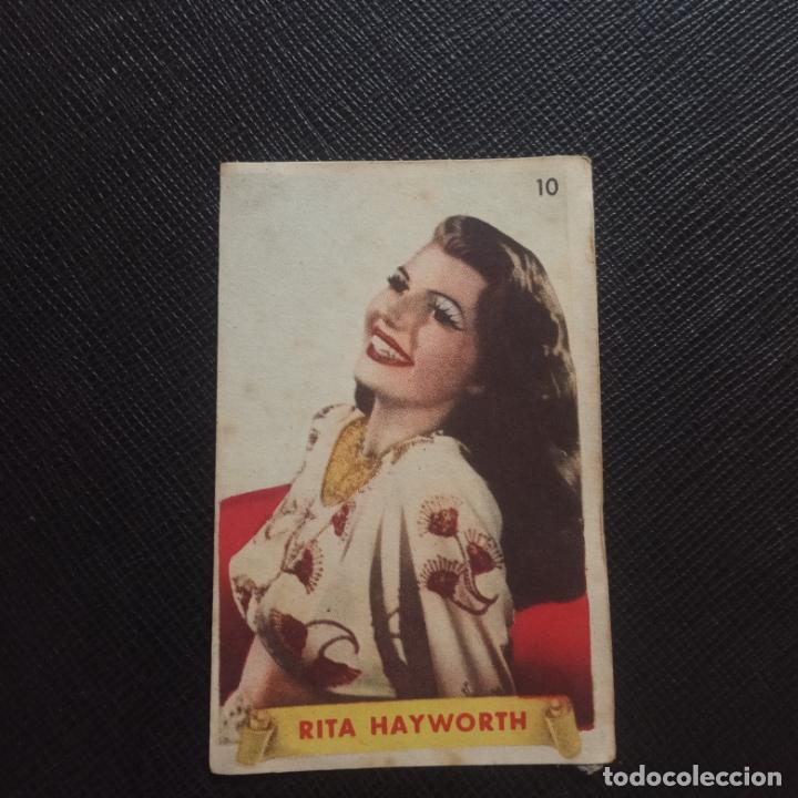 Collectionnisme Cartes &agrave; collectionner anciennes: RITA HOYWORTH 10 ULTIMAS FOTOGRAFIAS DE LAS MAS FAMOSAS ESTRELLAS CROMO - DESPGADO - A6 PG514