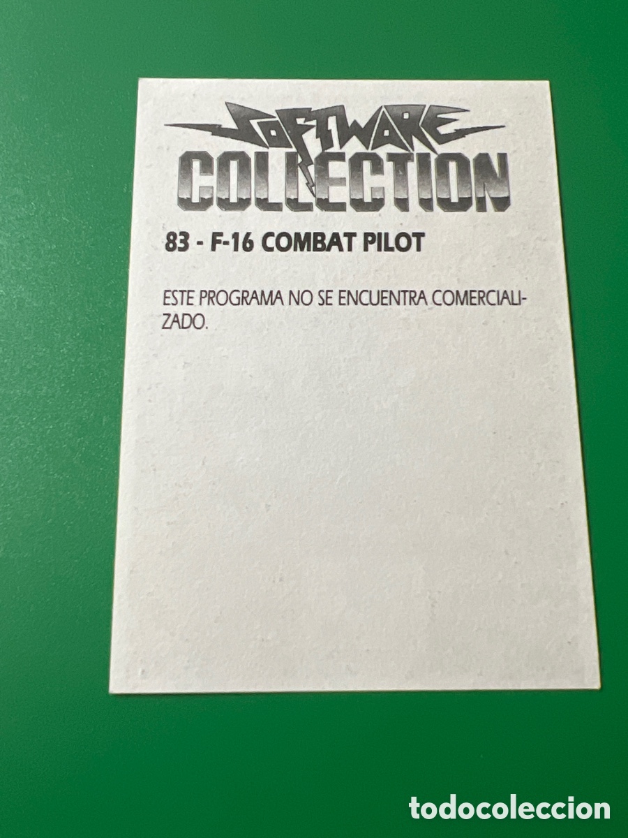 Coleccionismo cromos antiguos: C682. SOFTWARE COLLECTION 83 F-16 COMBAT PILOT - Foto 2