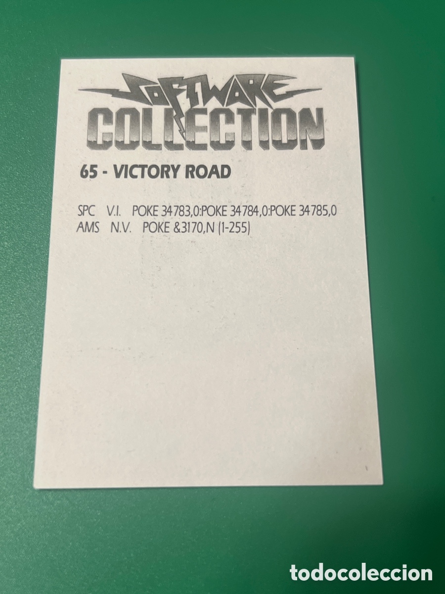 Coleccionismo cromos antiguos: C710. SOFTWARE COLLECTION 65 VICTORY ROAD - Foto 2