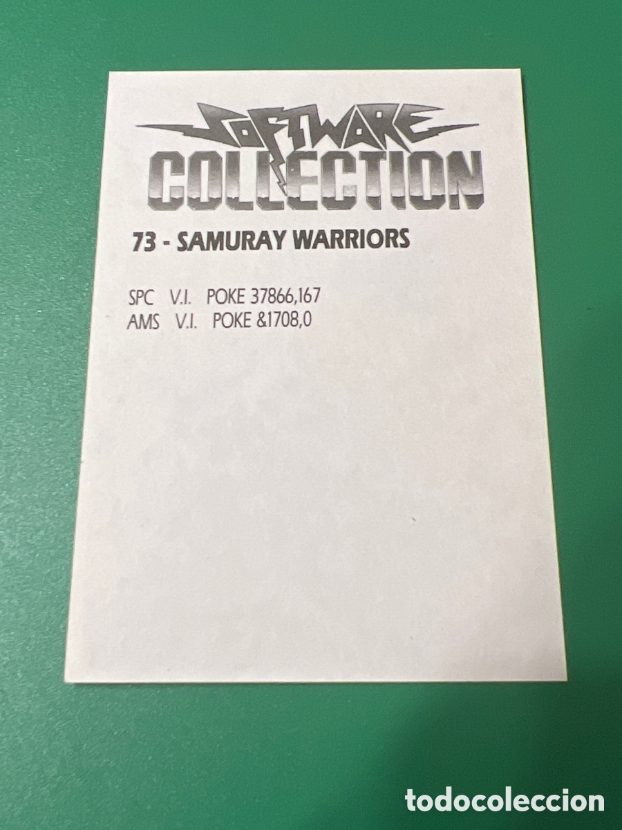Coleccionismo cromos antiguos: C712. SOFTWARE COLLECTION 73 SAMURAY WARRIORS - Foto 2
