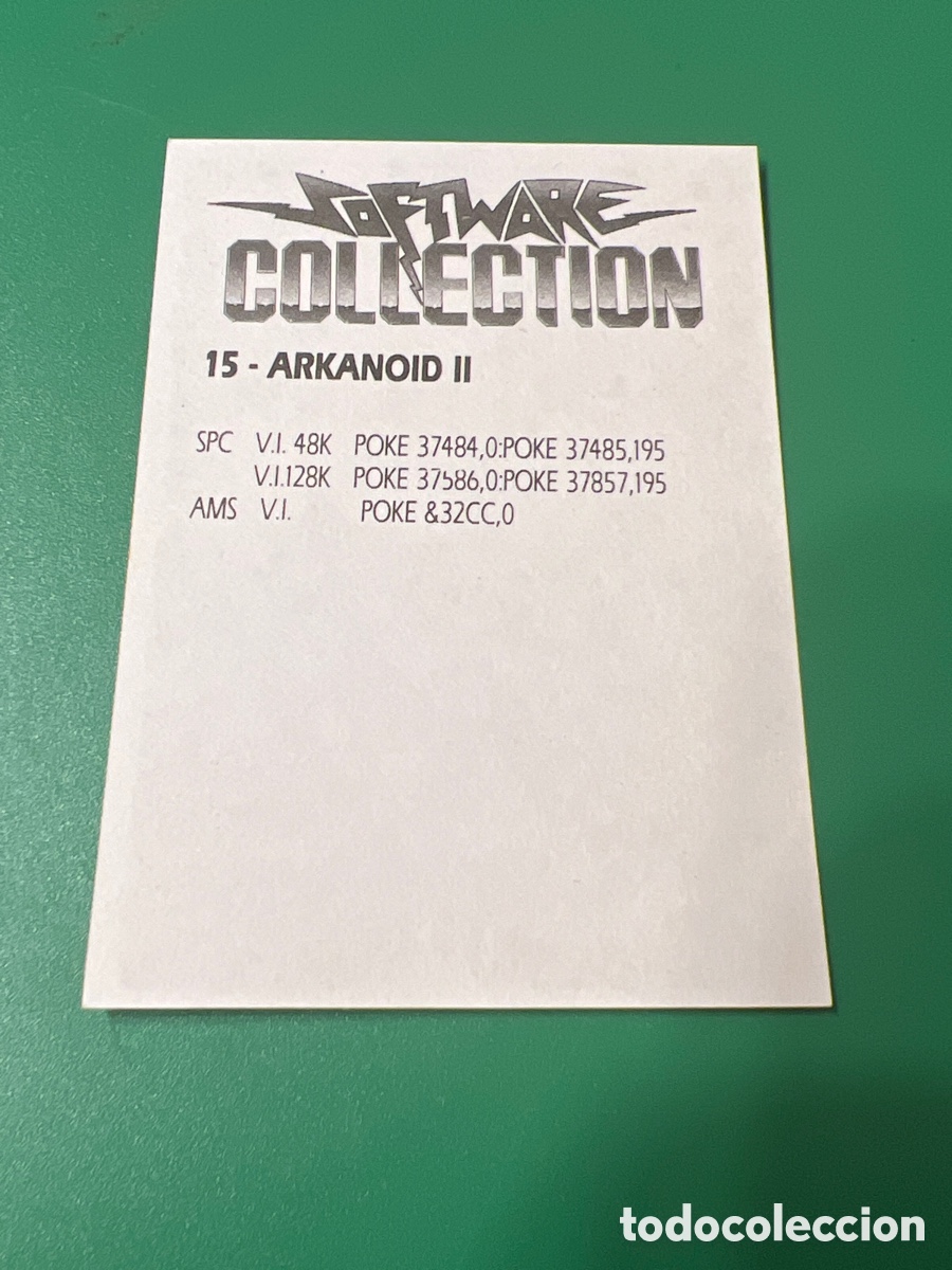Coleccionismo cromos antiguos: C727. SOFTWARE COLLECTION 15 ARKANOID II - Foto 2