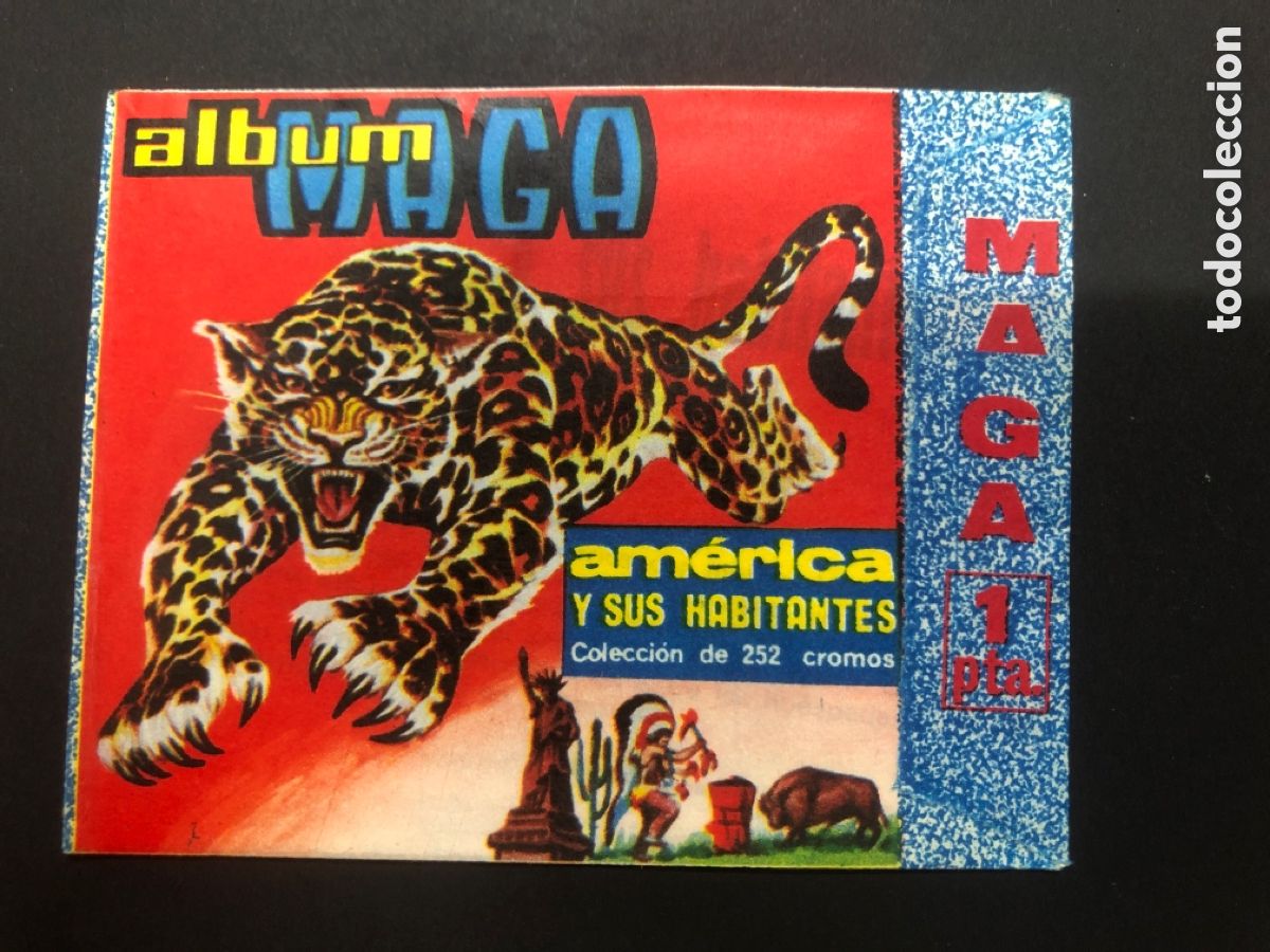 Colecionismo Cromos antigos: SOBRE CROMOS SIN ABRIR AMERICA Y SUS HABITANTES CONTIENE LOS CROMOS EDITORIAL MAGA