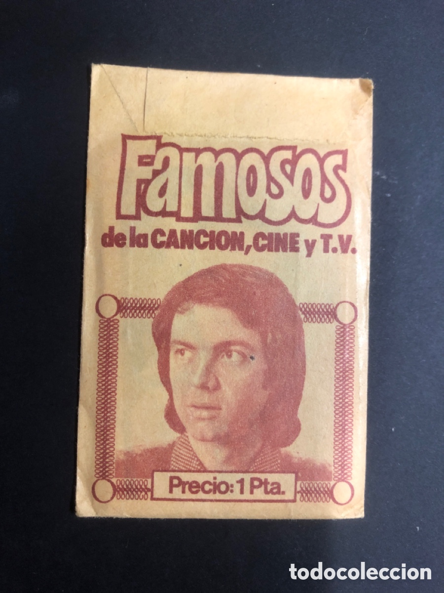 Colecionismo Cromos antigos: SOBRE CROMOS SIN ABRIR FAMOSOS DE LA CANCION CINE Y TV CONTIENE LOS CROMOS