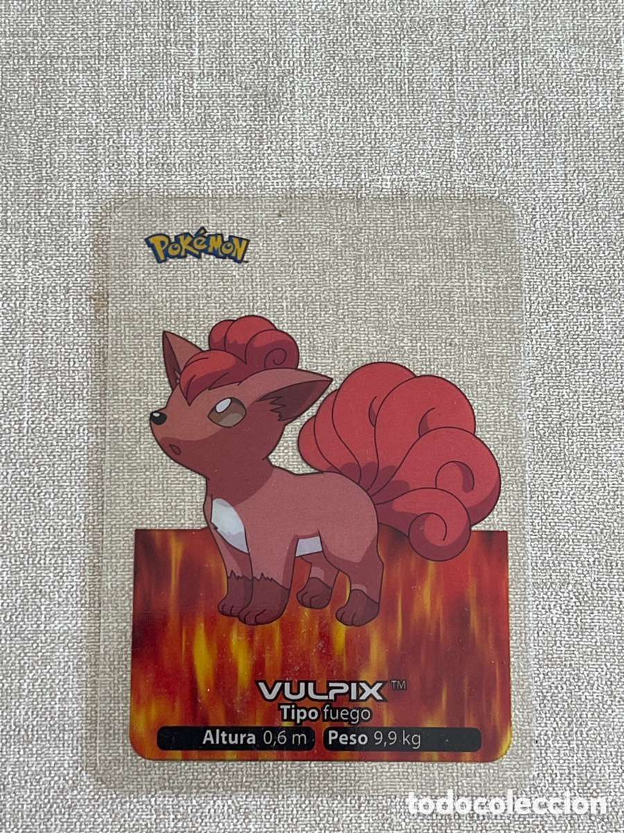 Coleccionismo cromos antiguos: Carta Pok&eacute;mon Vulpix - Foto 1