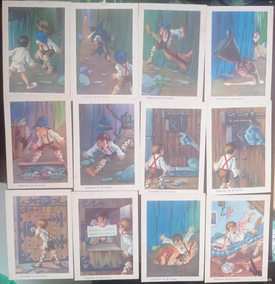 Coleccionismo cromos antiguos: 36 CROMOS CHOCOLATES AMATLLER,EL CASTILLO DEL DIABLO - Foto 2