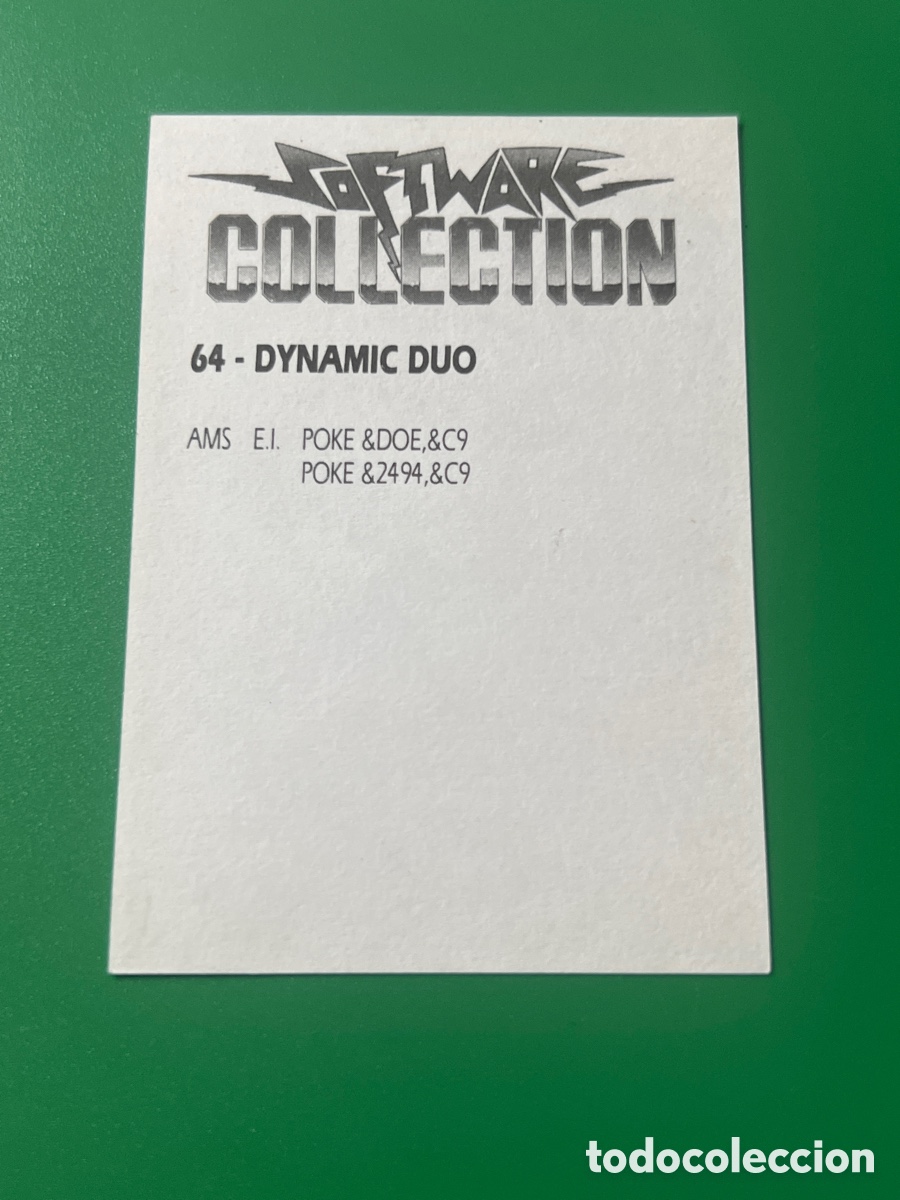 Coleccionismo cromos antiguos: C145. CROMO SOFTWARE COLLECTION 64 DYNAMIC SUD - Foto 2