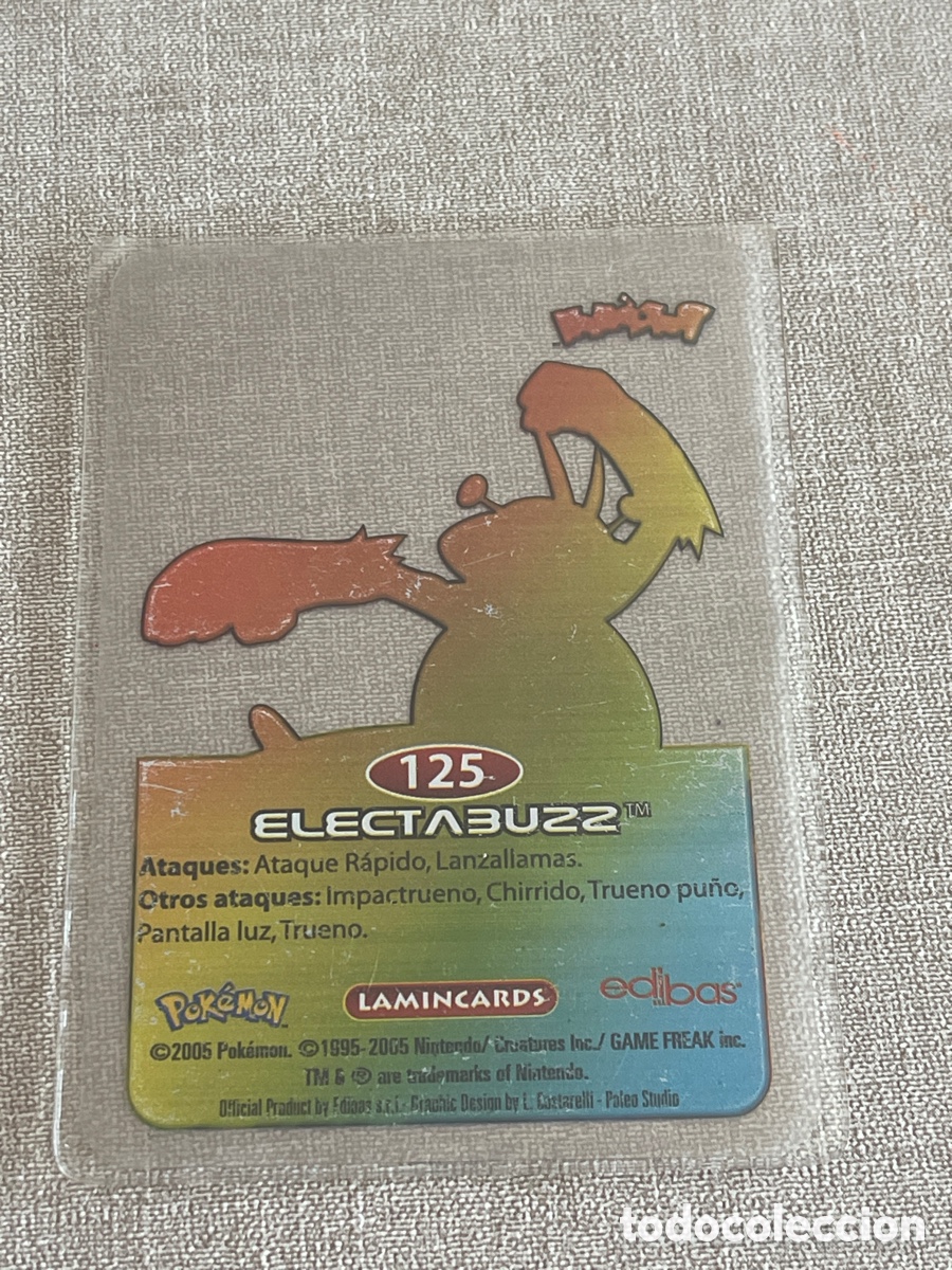Coleccionismo cromos antiguos: Carta Pok&eacute;mon Electabuzz - Foto 2